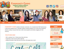 Tablet Screenshot of communitycooks.org